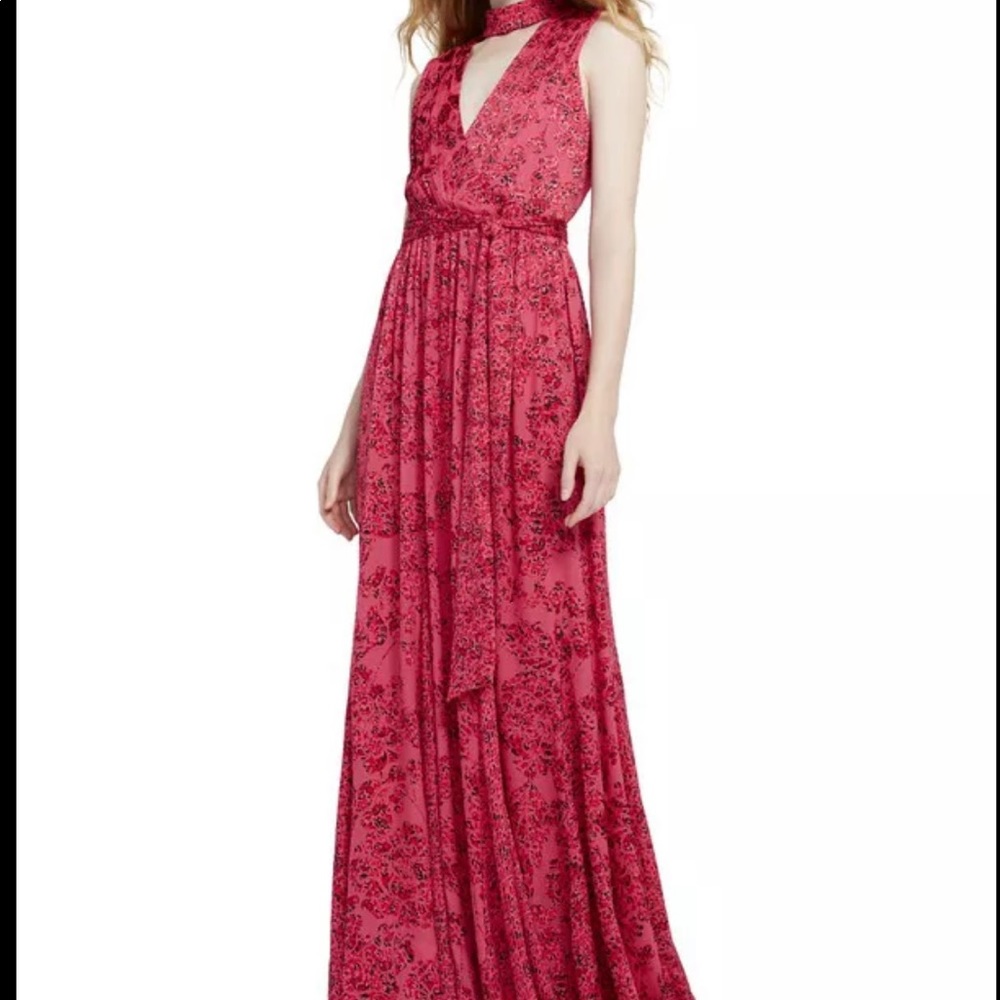 Alice + Olivia brand new bright pink maxi dress.